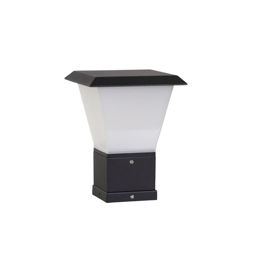 Oblik Pillar Mount Outdoor Light Black