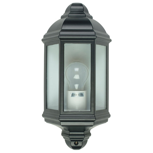 Fenchurch Flush Wall Light Black