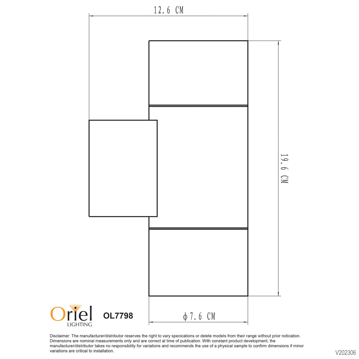 Latitude Up/Down Outdoor Wall Light White