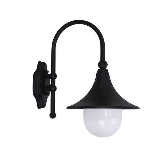 Moca Outdoor Wall Light Black & Opal