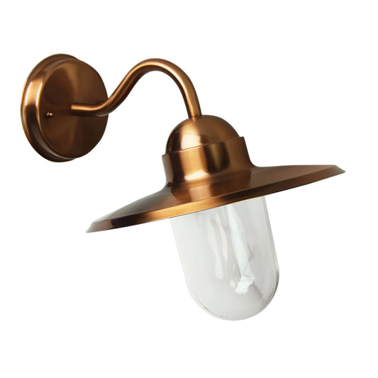 Alley Outdoor Wall Light Copper Finish