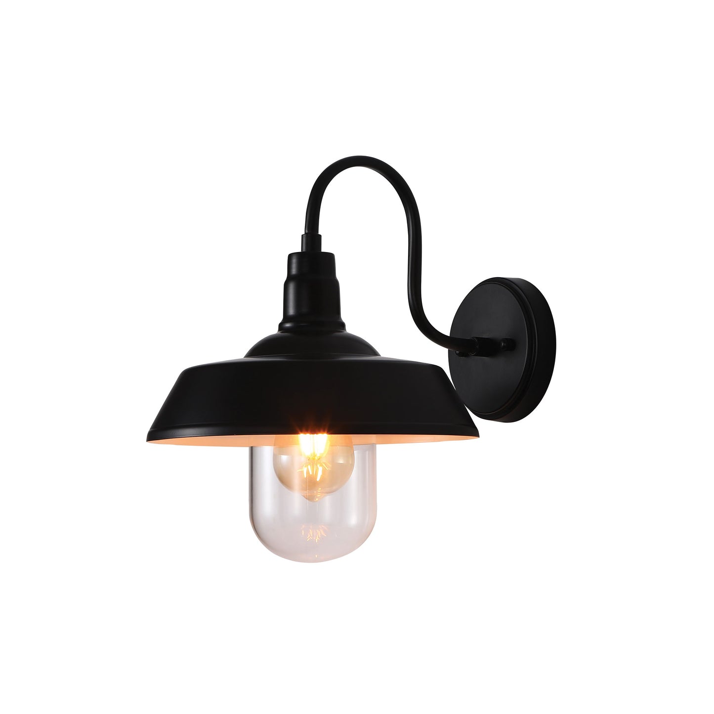 Hudson Barn Style Outdoor Light Black