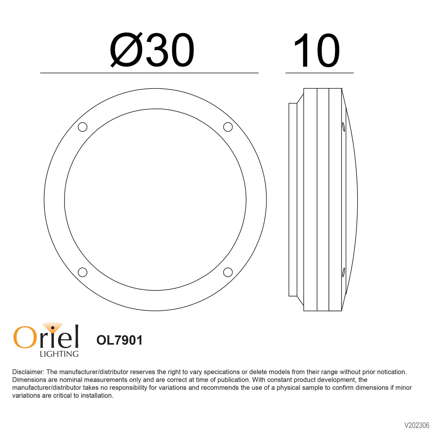 Tonato Plain Black Outdoor Light E27