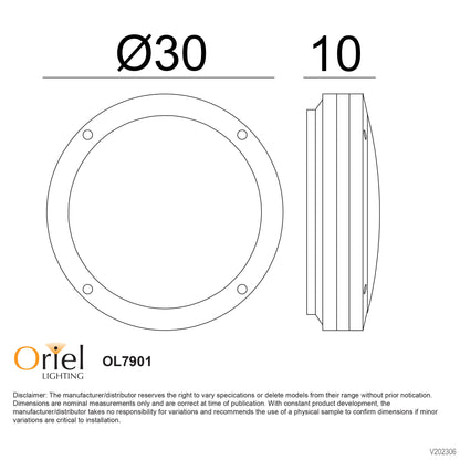 Tonato Plain Black Outdoor Light E27