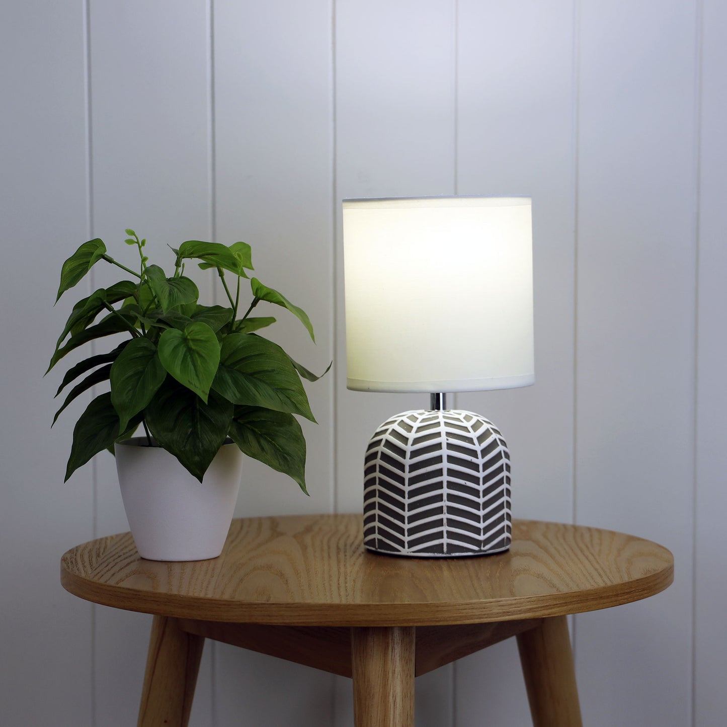 Mandy Complete Table Lamp Grey