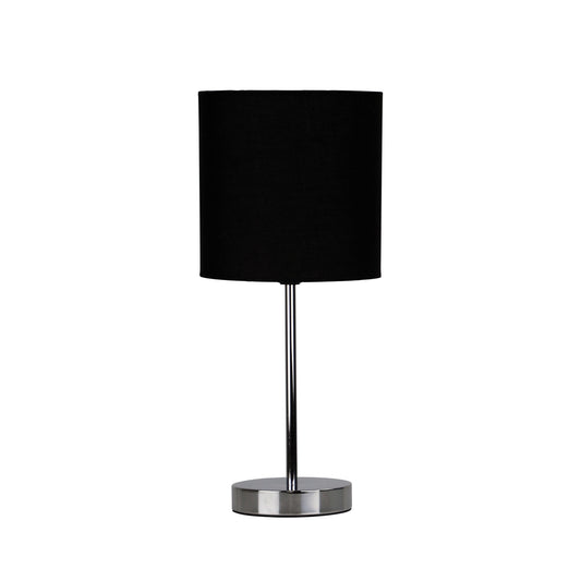 Zola Table Lamp Chrome / Black Shade