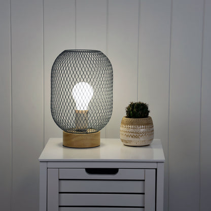 Tilda Mesh Table Lamp Grey