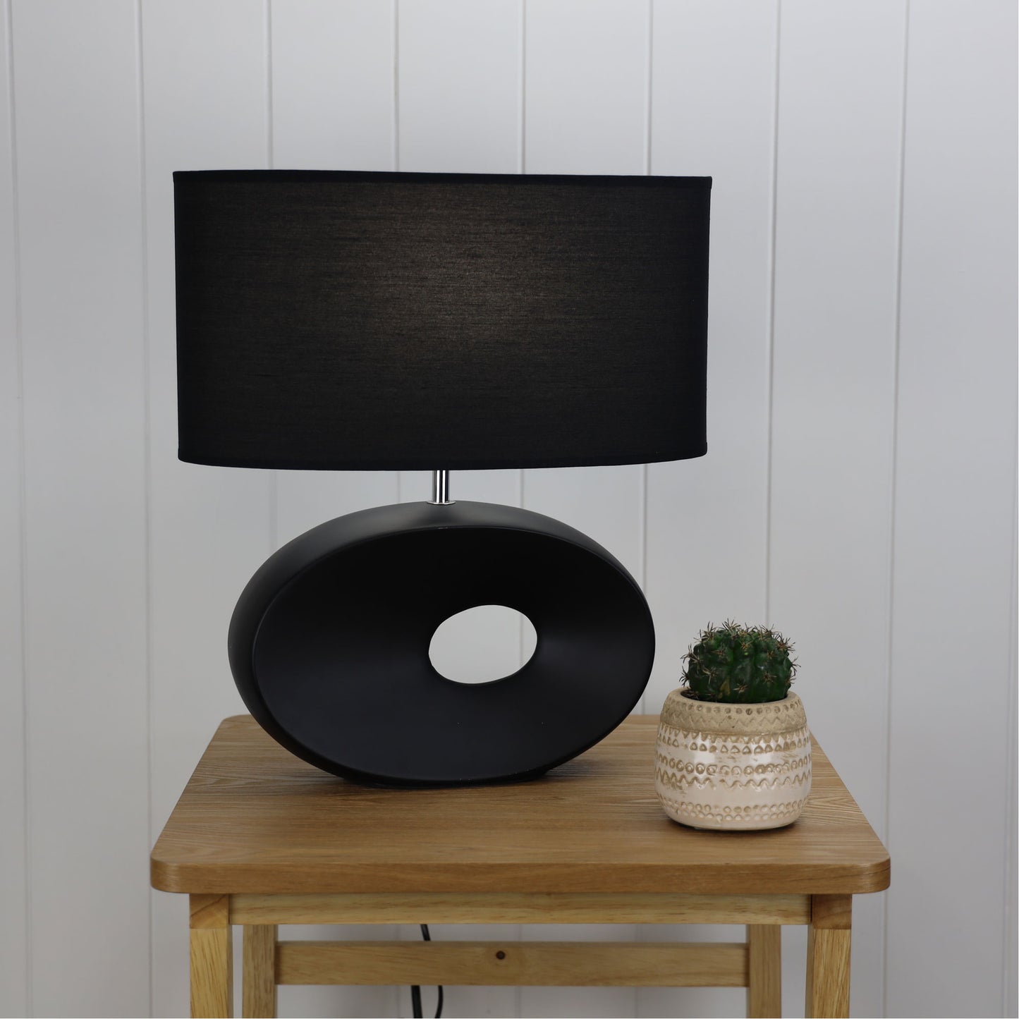 Louise Complete Table Lamp Black