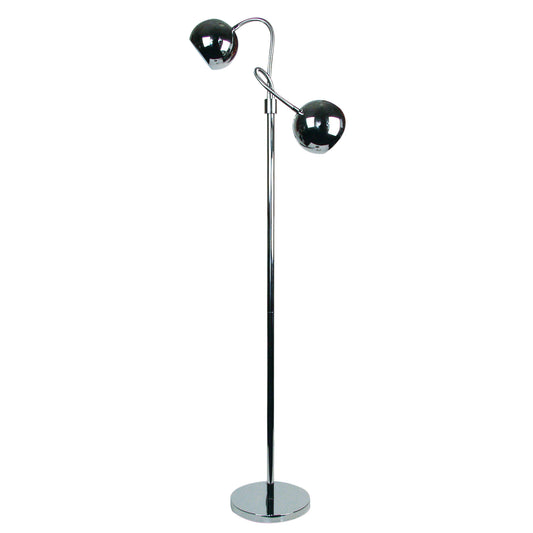 Bobo Twin Flex Floor Lamp Chrome