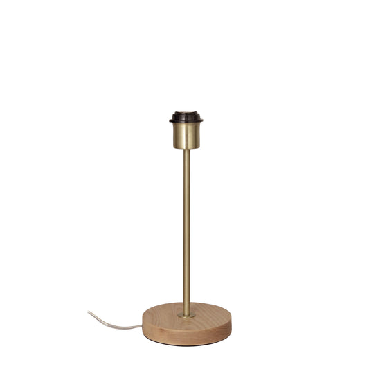 Fino Table Lamp Base Teak & Brass