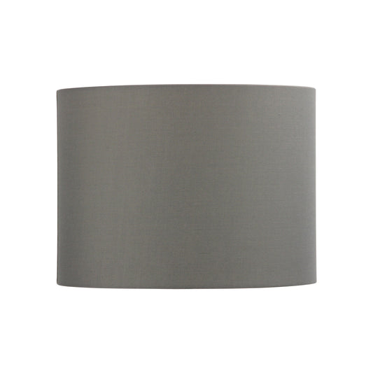 300-300-225 / 12" Drum Grey Cotton Shade E27 Lamp Shade