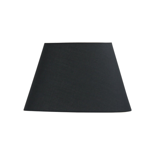 200-310-205 / 12" Oval Taper Black E27 Lamp Shade