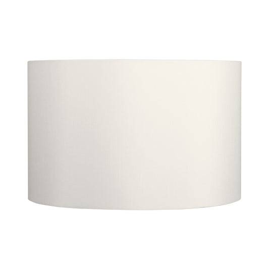 400-400-250 / 16" Drum Off-White Shantung E27 Lamp Shade