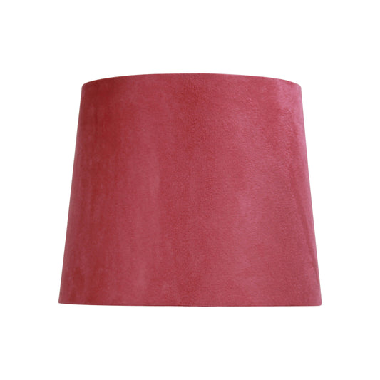 225-275-225 / 11" Coral Pink Suede Shade E27 Lamp Shade