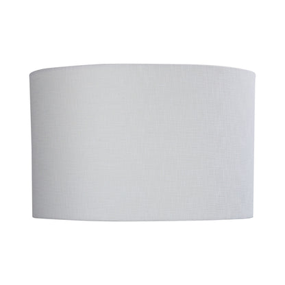 400-400-250 / 16" Drum White Linen Shade E27 Lamp Shade