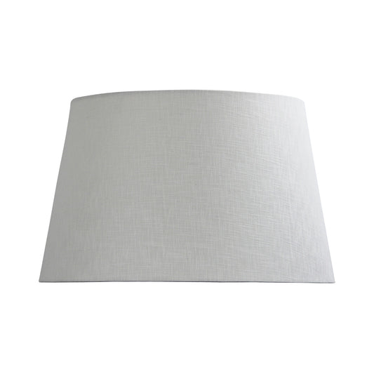 340-430-270 / 17"  White Linen Hardback E27 Lamp Shade