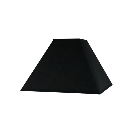 100-280-200 / 11" Sq Taper Black Cotton E27 Lamp Shade