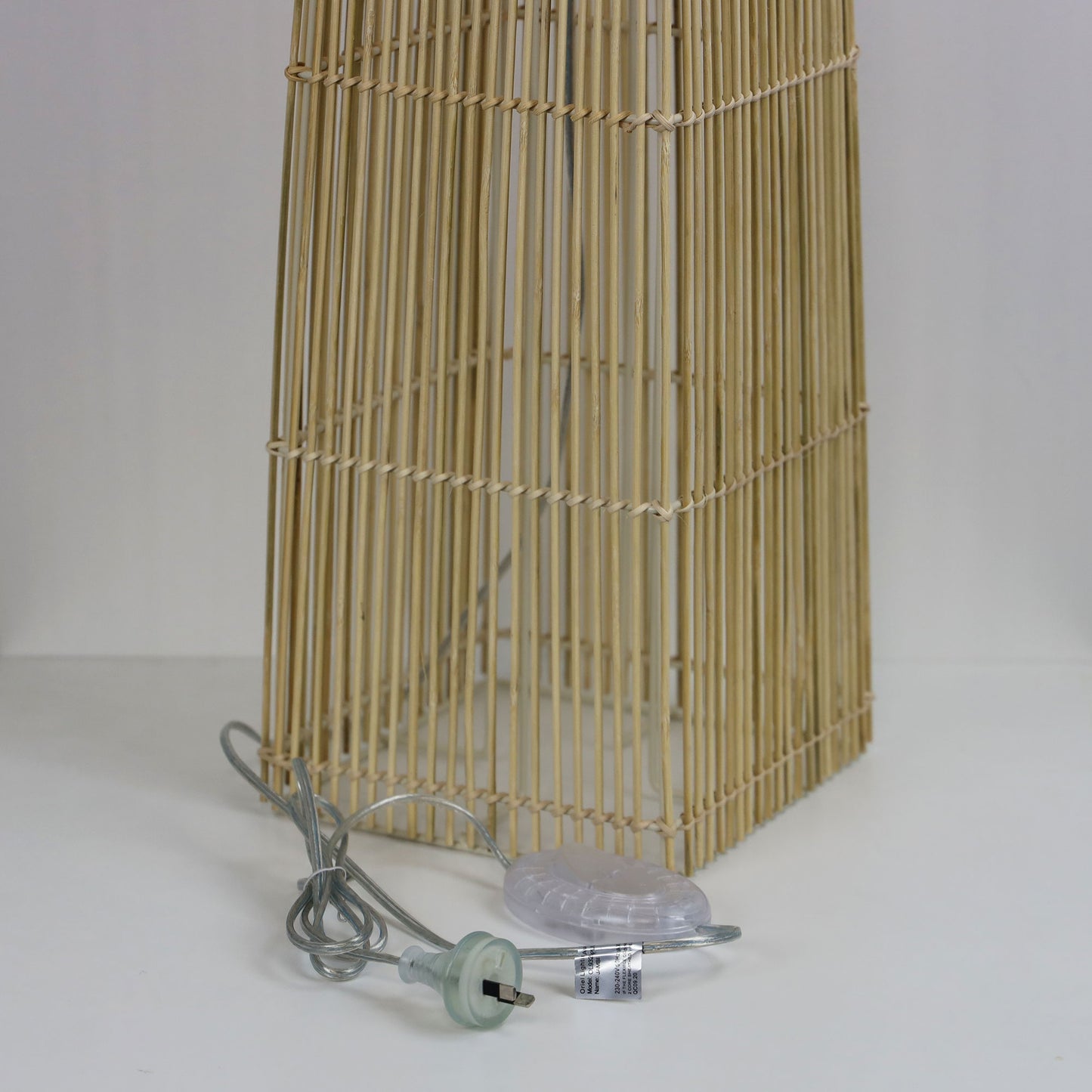 Jambi Natural Cane Floor Lamp