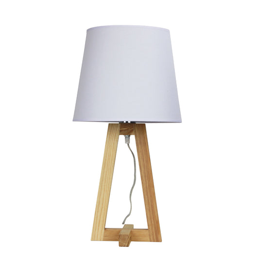 Edra Table Lamp W/ White Cotton Shade