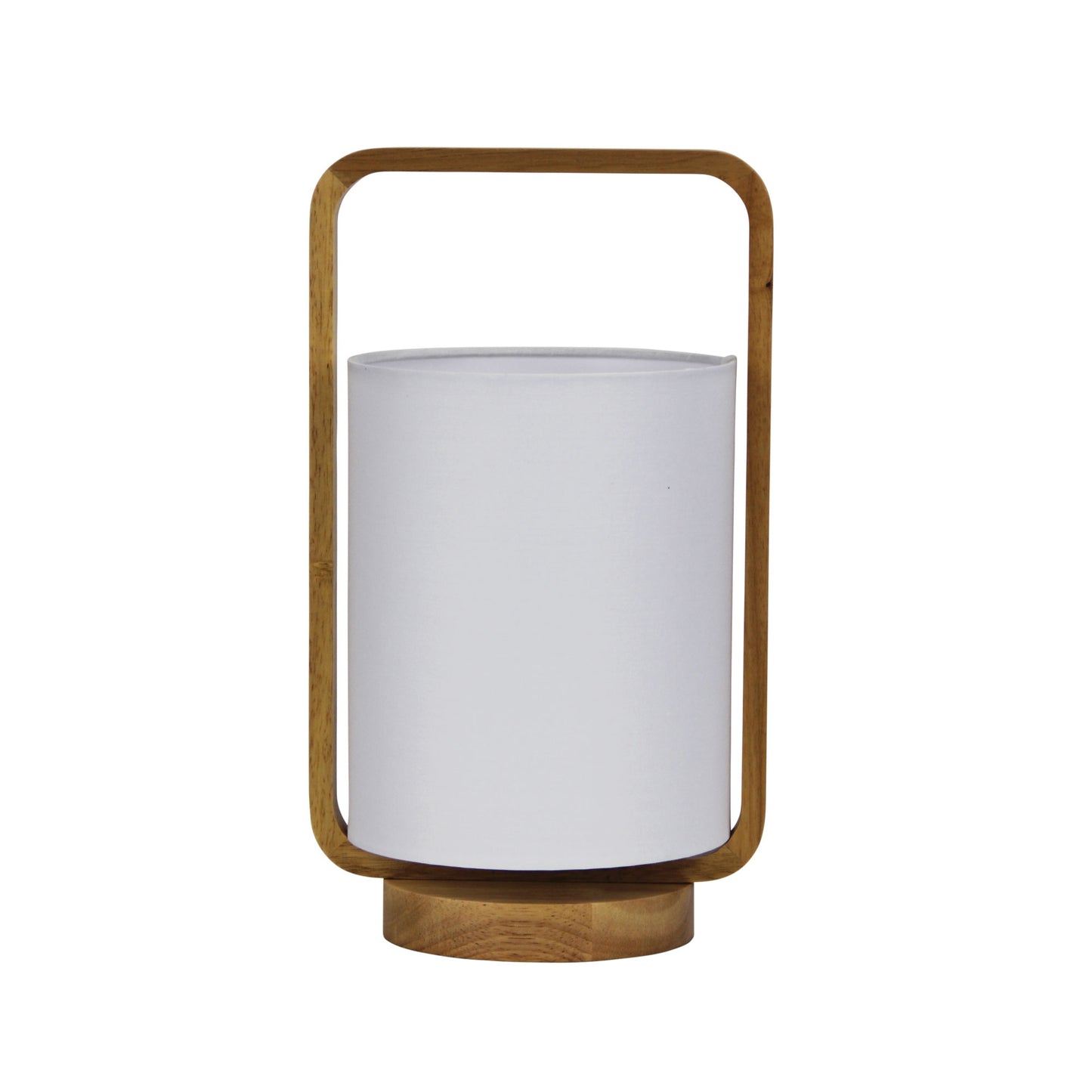 Lucia Table Lamp Wood / White Shade