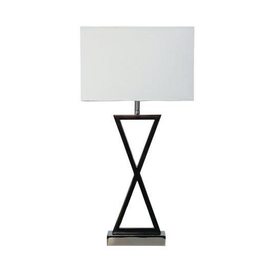 Kizz Table Lamp Chrome Complete W/Shade