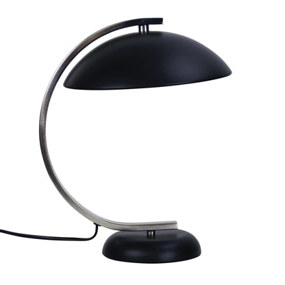 Deco Table Lamp Black & Brushed Chrome