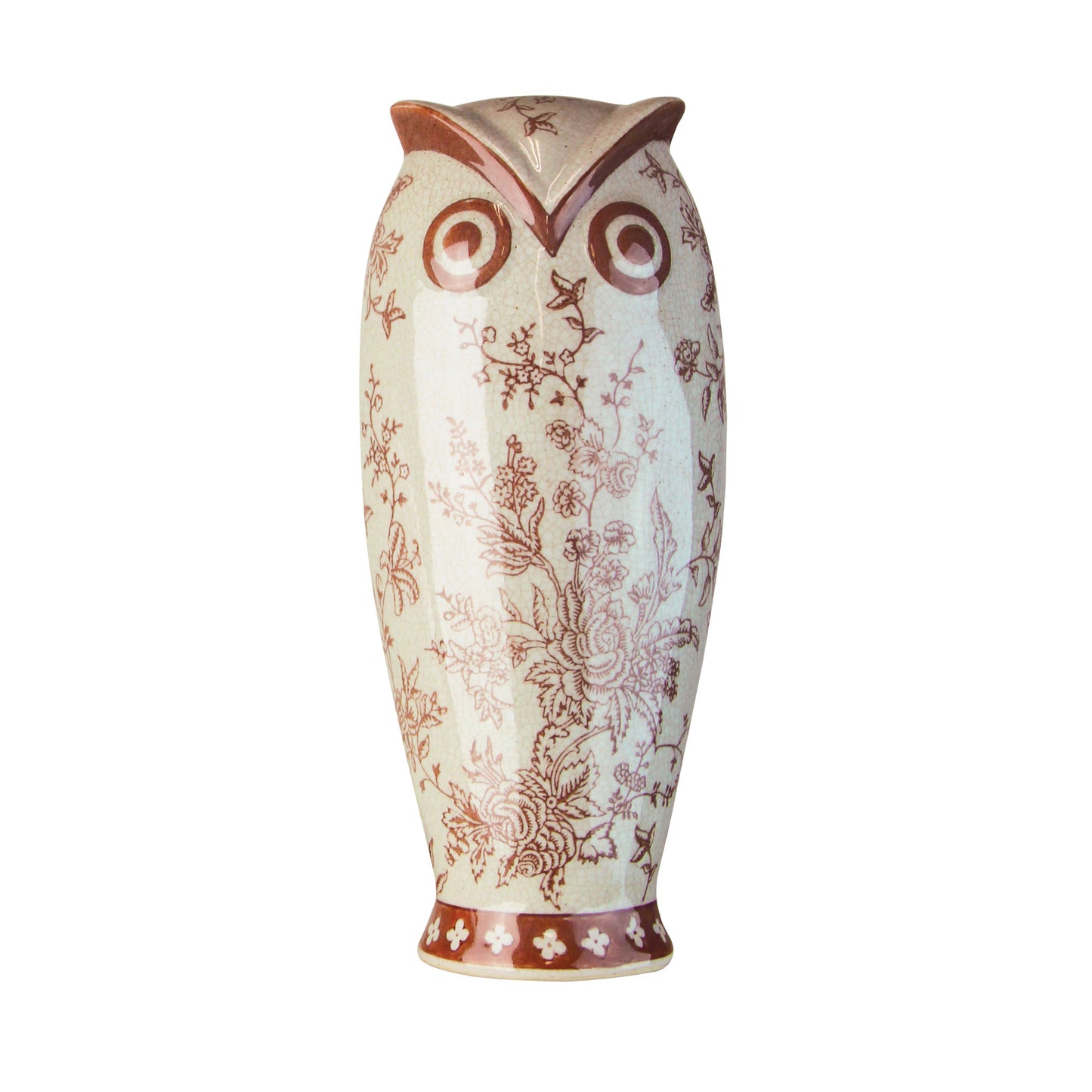 Owl 10" Ceramic Ornament