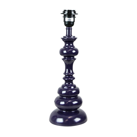 Brae Table Lamp Base Only Gloss Purple