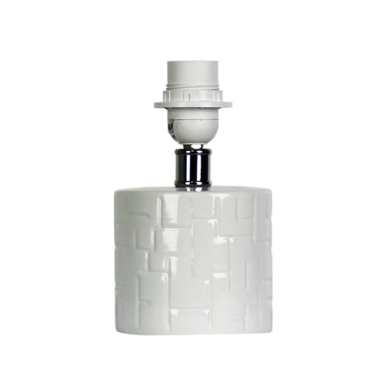 Chev Base White Table Lamp Base