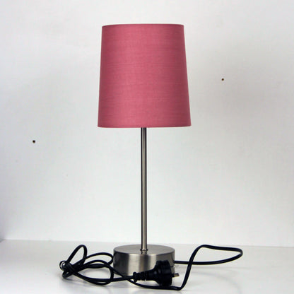 Lancet Touch Lamp W/ Blush Shade On-Off