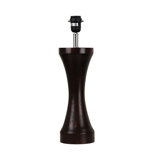 Ketu 400 Spindle Table Lamp Base Dark Brown E27