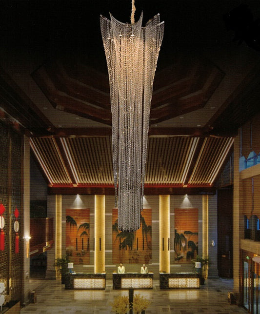 Large Crystal Waterfall Chandelier GU10