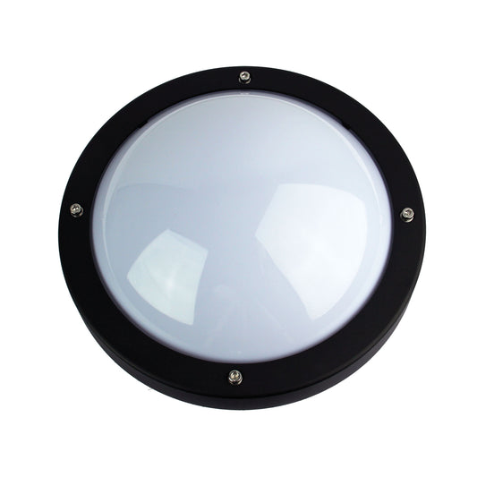 Primo Outdoor Black Round Bulkhead