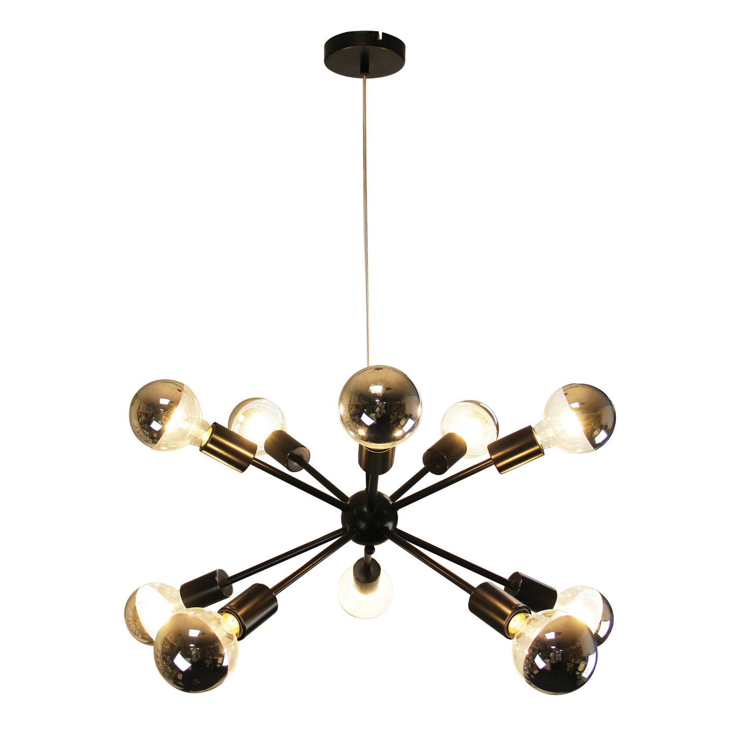 Sputnik.10 Ten Light Pendant Black