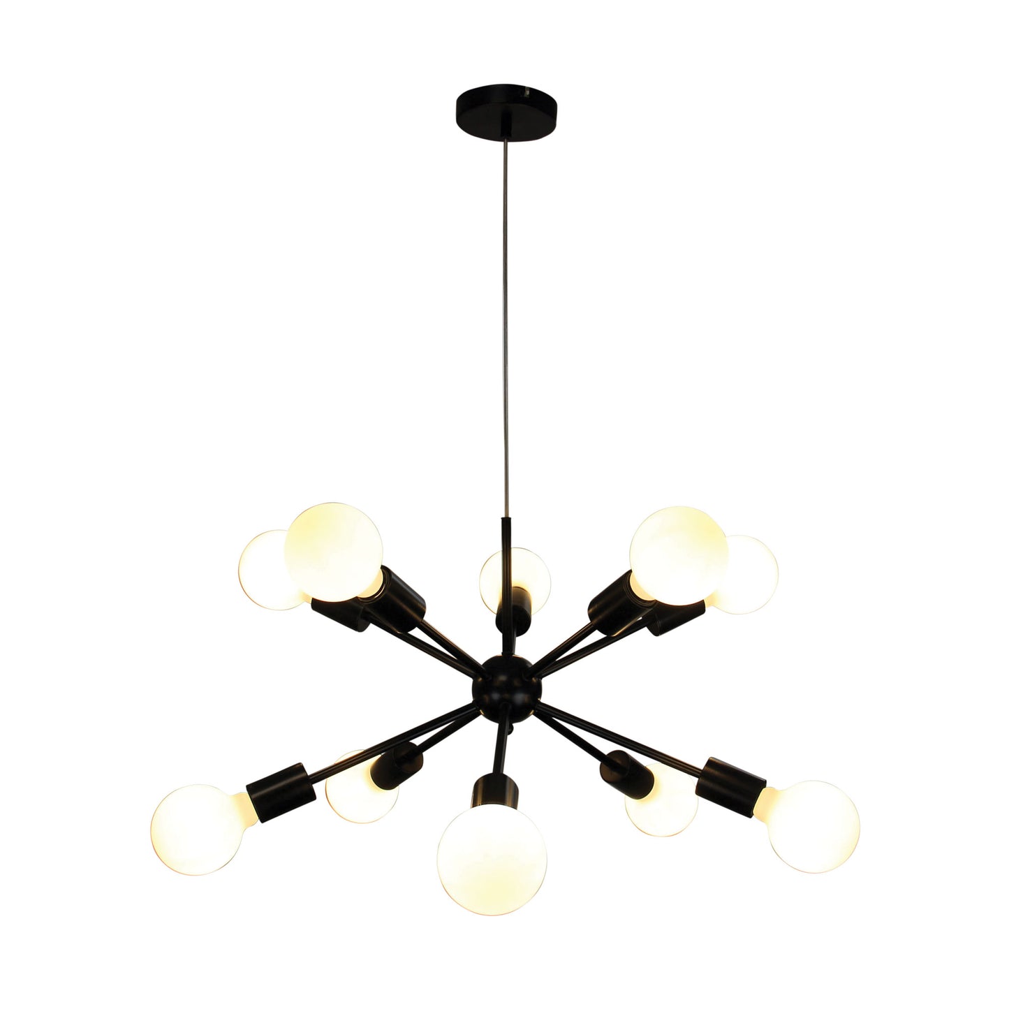 Sputnik.10 Ten Light Pendant Black