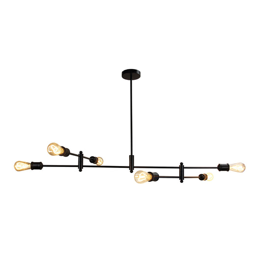 Epping 6 Light Globe Pendant Black