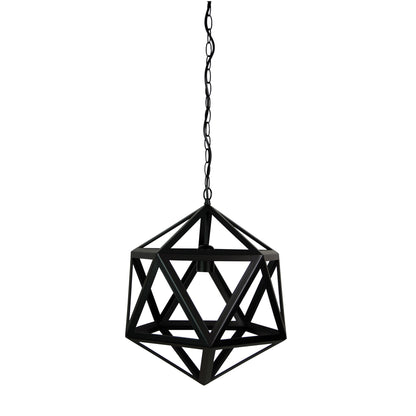 Geo 1 Single Pendant Matt Black