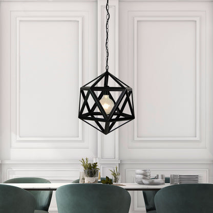 Geo 1 Single Pendant Matt Black