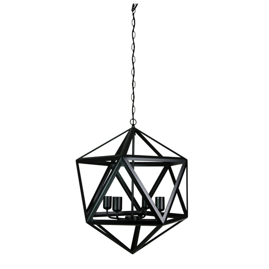 Geo 4 Pendant Matt Black