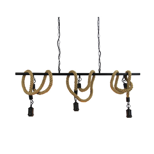 Rope.3 Triple Pendant 1200 Suspension Black