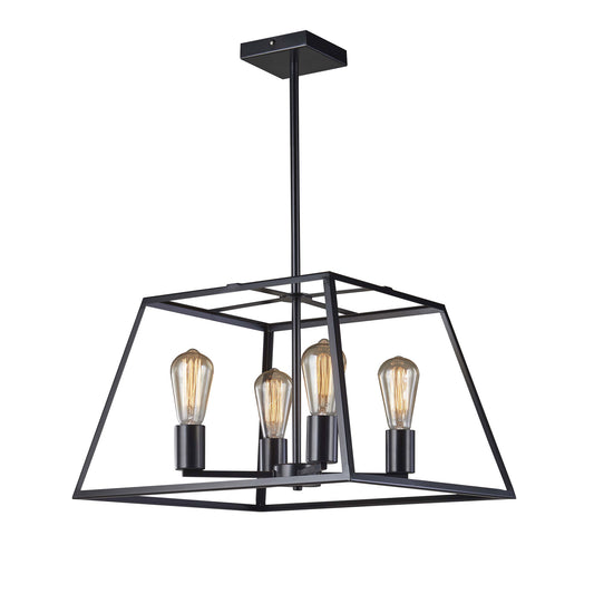 Southport.48 4 Light Pendant Black