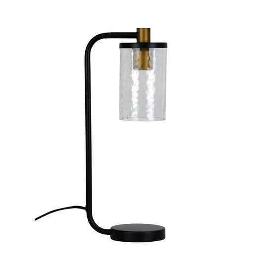 Raymont Table Lamp Matt Black / Clear