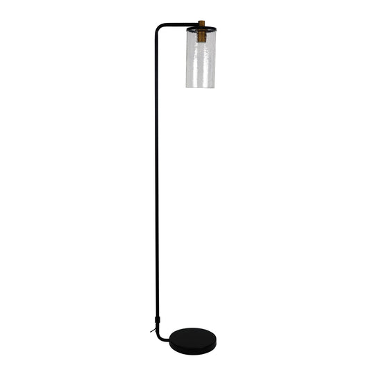 Raymont Floor Lamp Matt Black / Clear