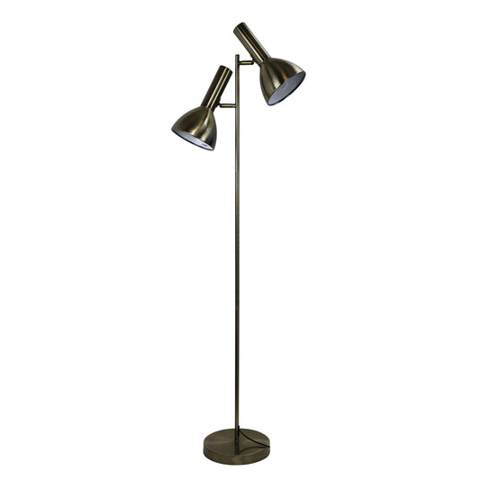 Vespa Twin Floor Lamp Antique Brass