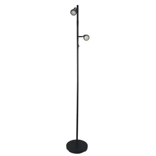 Daxam LED Twin Floor Lamp Black