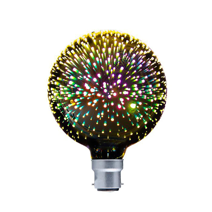 Globe LED BC G125 4W Firework Effect 50 Lm