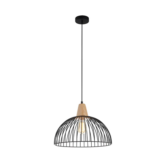 Pendant ES Black Small WIRE Dome OD400mm