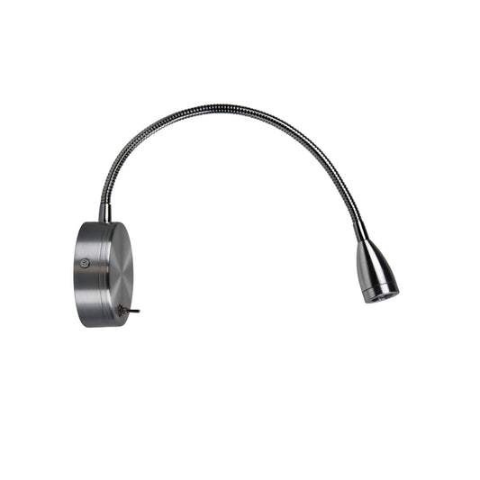 Flexi 3w Wall Light Brushed Aluminium