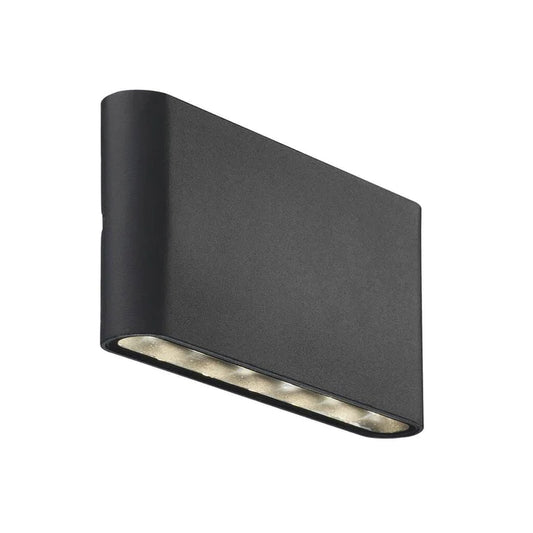 Kinver Wall Black Metal IP54 8w 2x400Lm 3K