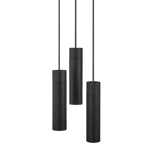 Tilo 3-Kit Pendant Black Metal/WD 3*GU10